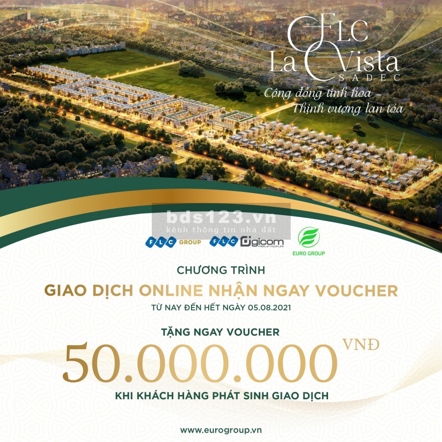 Sở hữu căn Nhà Phố FLC Sa Đéc trục chính khu chợ đêm nhận ngay nhiều ưu đãi Đặc Biệt