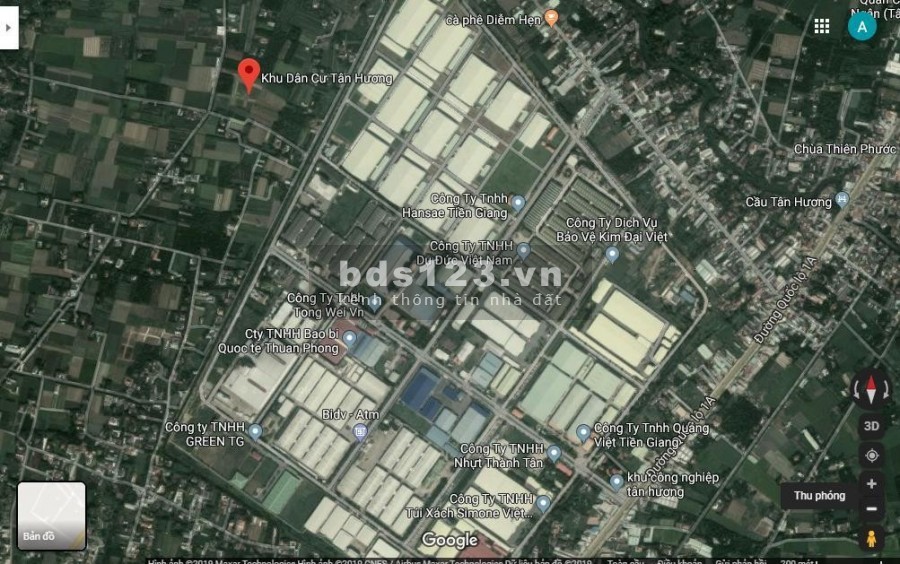 Đất thổ cư ngay sau khu công nghiệp Tân Hương ngân hàng hỗ trợ đến 70%
