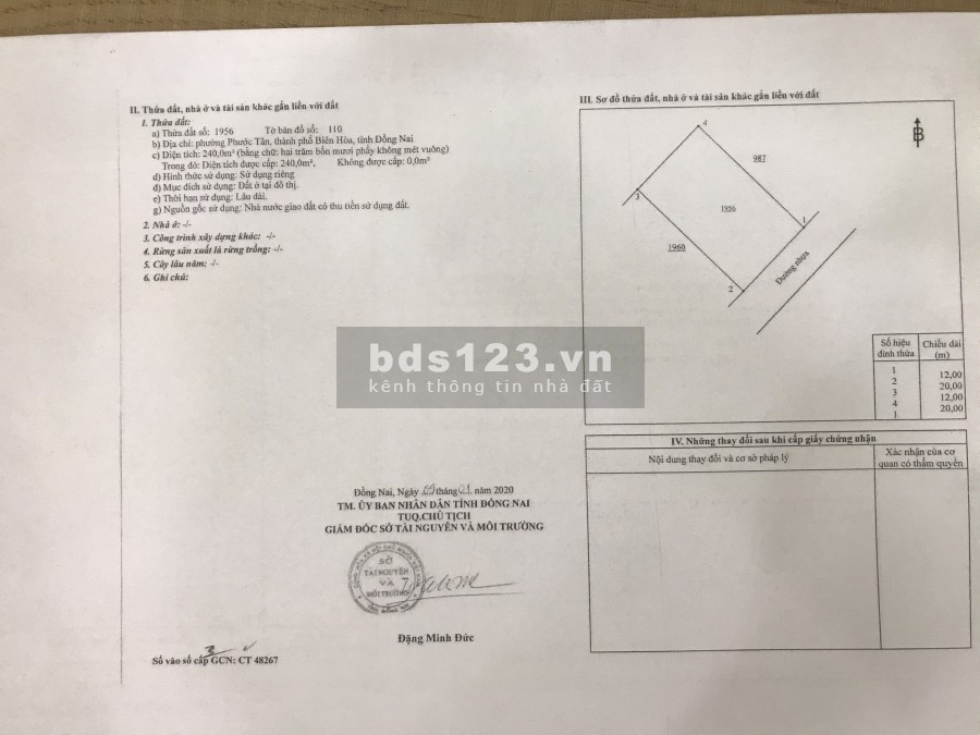 Bán đất nền sân golf Dự án Biên Hòa New City, đã có sổ riêng từng nền
