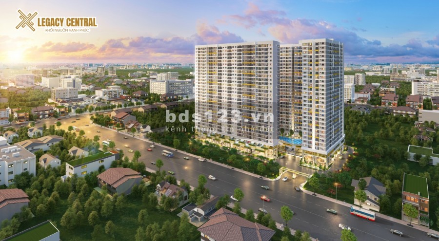 Căn hộ chung cư cao cấp Legacy Central ngay vòng xoay An Phú Bình Dương, miễn lãi suất