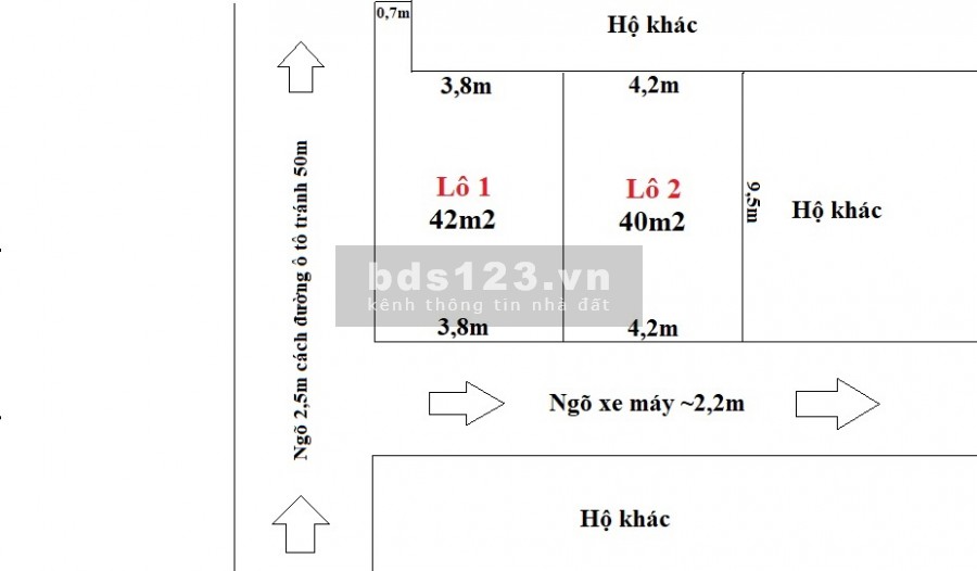 Bán gấp diện tích 40m2 đất thổ cư phường Thượng Cát giá bán nhanh 1,35 tỷ