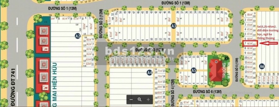 Chỉ 1 lô duy nhất tại trung tâm thị xã Bến Cát, liên hệ 0392324246, giá bán 800 triệu