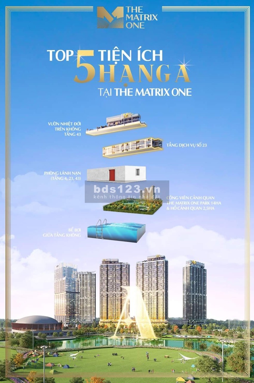 The Matrix One tổ hợp căn hộ cao cấp nhất Tây HN chiết khấu 11,5% quà tặng 1,4 tỷ tháng 8