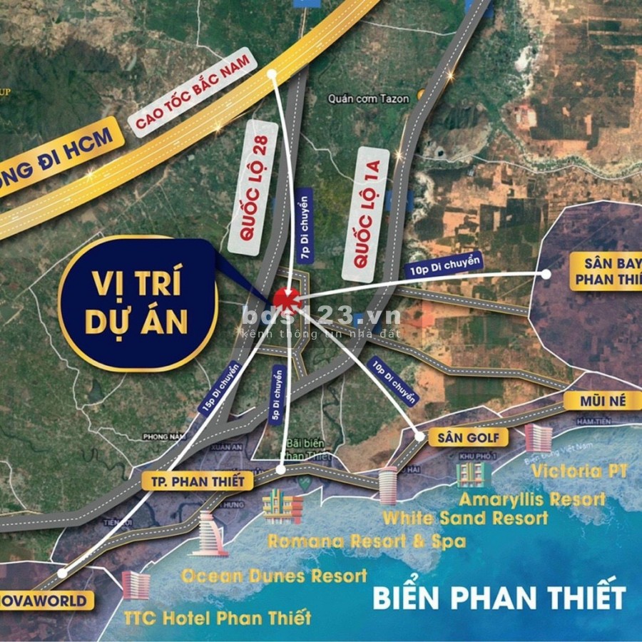 Cần bán lô đất diện tích sử dụng 100m2 mặt đường gần thành phố Phan Thiết