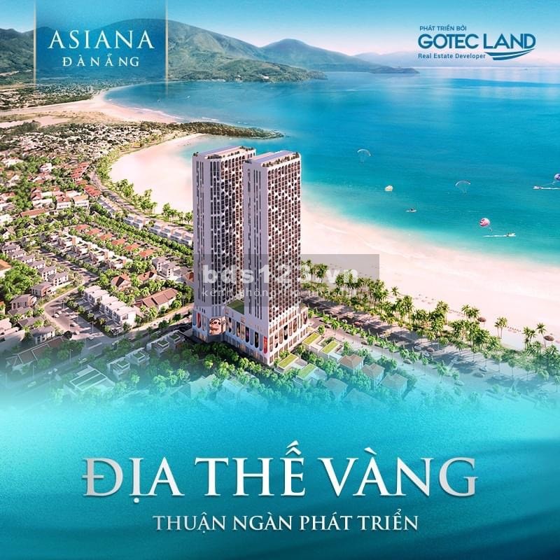 Căn hộ nghỉ dưỡng view biển Asiana Luxury Đà Nẵng, thanh toán 20% sổ hồng lâu dài, full nội thất