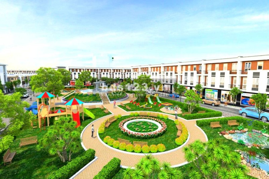 Lô gốc 2 mặt tiền đối diện trường học sổ hồng riêng, hạ tầng hoàn thiện