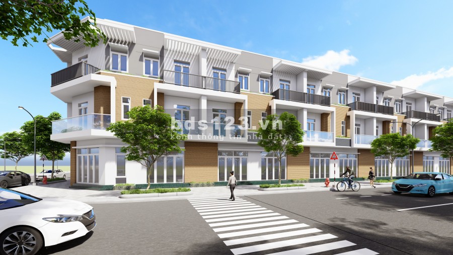 Căn shophouse ngay khu kinh doanh sầm uất, pháp lí rõ ràng, bàn giao ngay