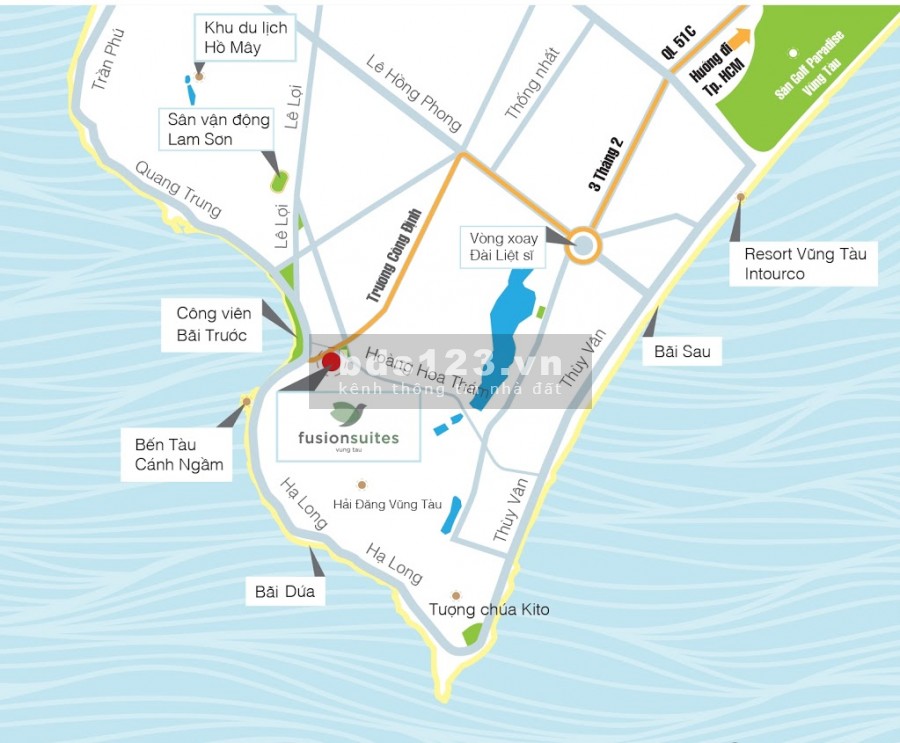 Chuyển nhượng Fusion Suites Căn 2PN- 68m2, Tầng Cao, View Biển, Gía 4.5 tỷ, Đã Giao 2020