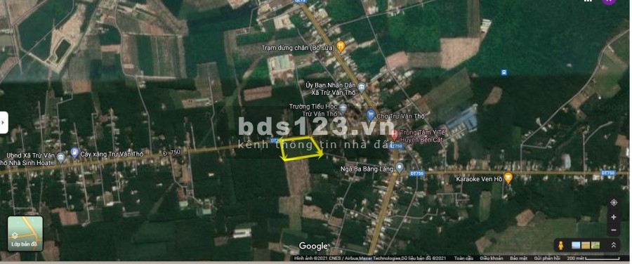 Đất Huyện Bàu Bàng 125m2 (5x25m) full TC, ngay chợ Trừ Văn Thố