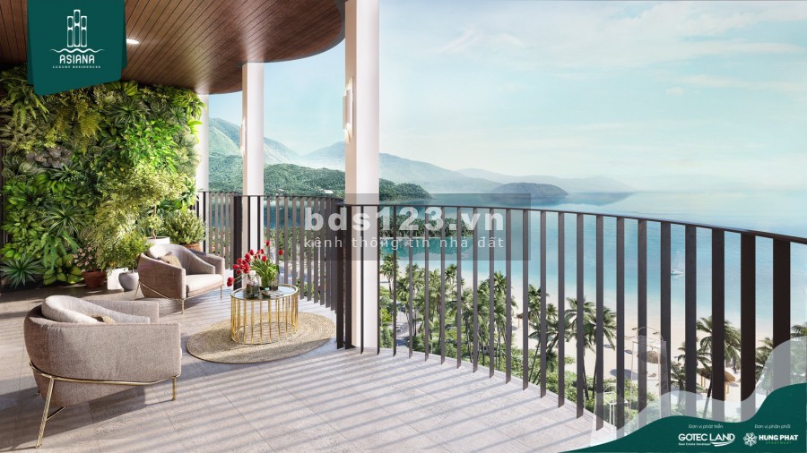 Căn hộ nghỉ dưỡng view biển Asiana Luxury Đà Nẵng, thanh toán 20% sổ hồng lâu dài, full nội thất