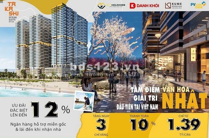 Takashi Kỳ Co Quy Nhơn căn hộ nghĩ dưỡng biển chỉ 30tr/m2, sở hữu lâu dài
