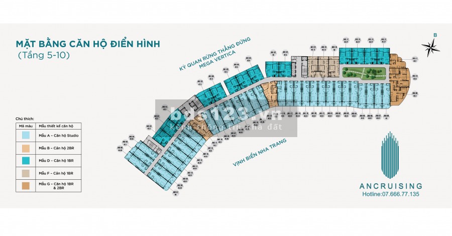 Căn hộ 5 sao mặt biển - Ancruising Nha Trang, tầm view xuyên rừng pháp lý chính chủ