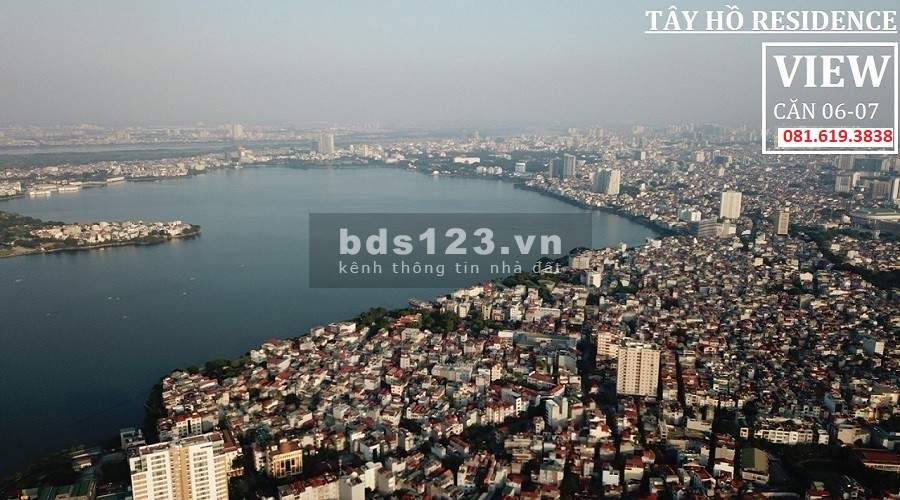 Tây Hồ Residence căn hộ 2PN dt 73m2 view Hồ Tây giá 3,7 tỷ(full vat+kpbt+nội thất)