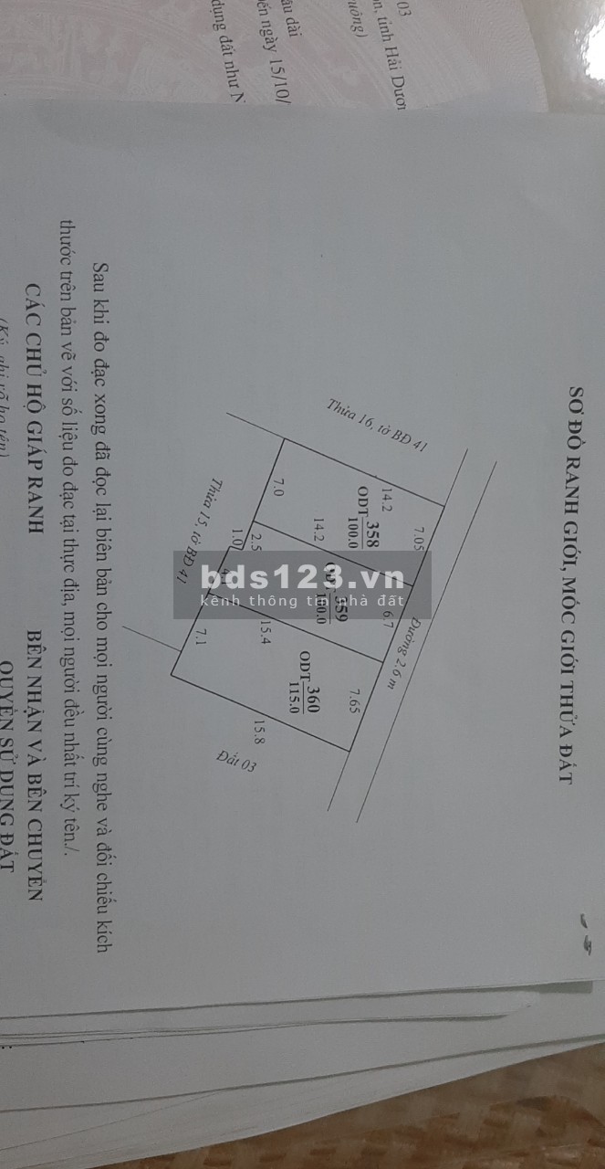 Bán Đất Kinh Môn, Phường Hiến Thành, Diện Tích 100m, Mặt Tiền 7m, Giá 7xxtr
