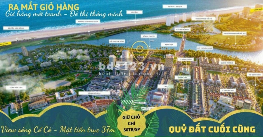 Khu đô thị điện âm đầu tiên ven sông Cổ Cò giá chỉ 1,7 tỷ diện tích sử dụng 125m2