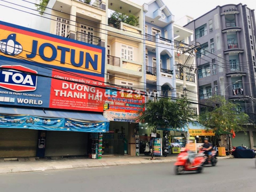 (Gò Vấp)Bán nhà mặt tiền Tân Sơn, diện tích sử dụng 106m2,(4.6m x 23m), giá 14 tỷ
