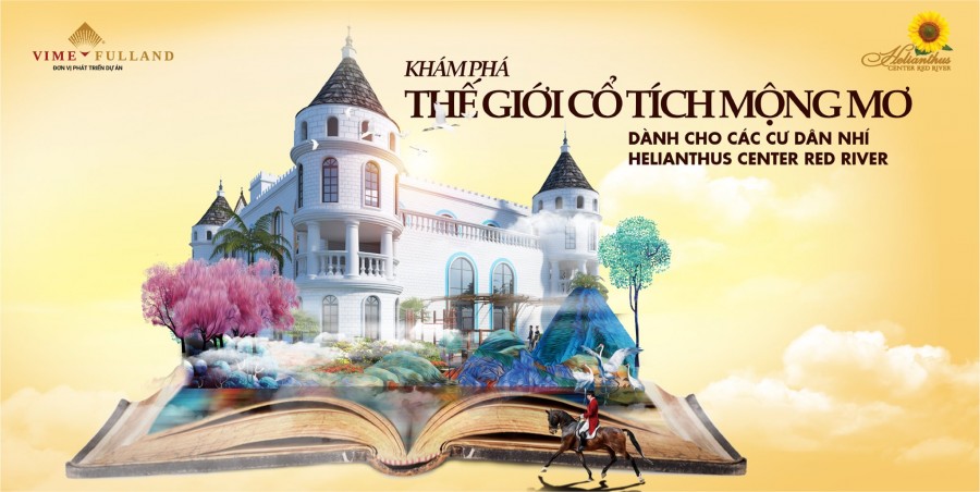 Bán biệt thự Helianthus Center Red River kiến trúc lâu đài Pháp, hiện đại, cao cấp