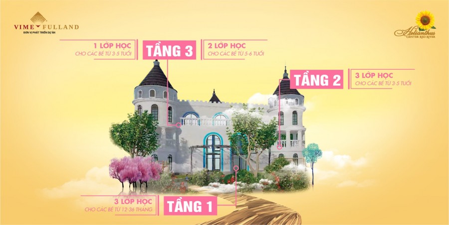 Bán biệt thự Helianthus Center Red River kiến trúc lâu đài Pháp, hiện đại, cao cấp
