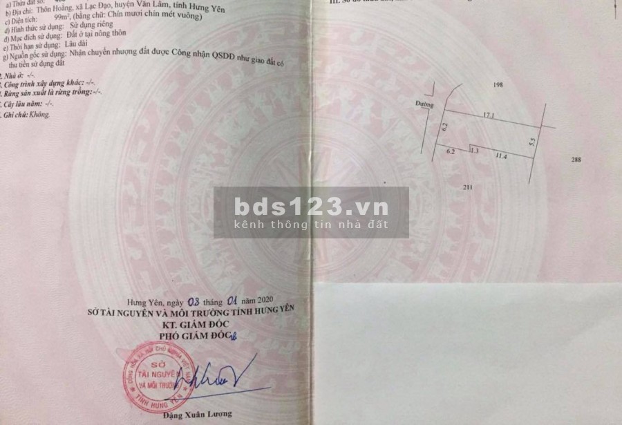 Gia đình cần bán đất xã Lạc Đạo, diện tích sử dụng 84m2, ngõ rộng xe ra vào