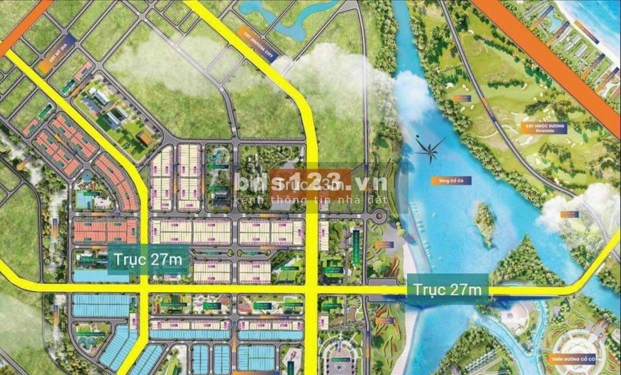 Nhận đặt chỗ trực tiếp block thông ra sông Cổ Cò, giá đầu tư giai đoạn 1