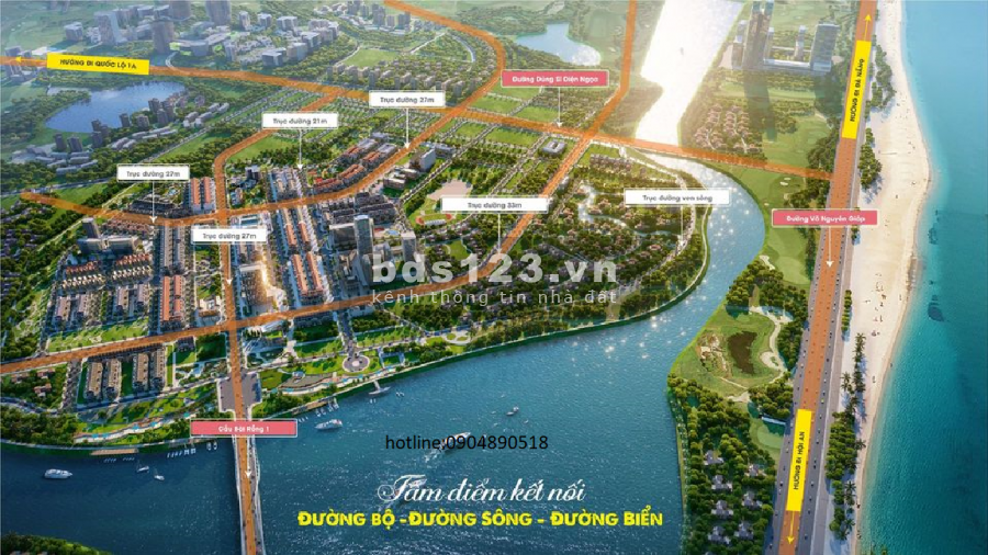 Sở hữu đất nền view sông Cổ Cò, cạnh biển, giá chỉ từ 400 triệu, liên hệ 0904890518