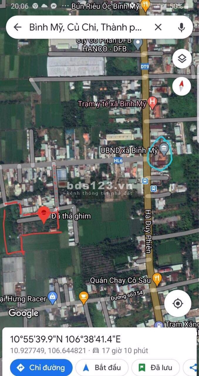 Nhà đất nghỉ dưỡng trung tâm Bình Mỹ - Củ Chi diện tích hơn 7000m2 giá thoả thuận