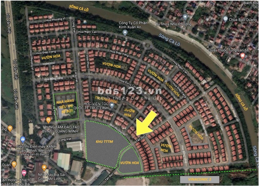 Bán BT góc 185m2, hàng hiếm tại KĐT Quang Minh, Mê Linh, Hà Nội. Giá Lh 0973781843 Ánh.