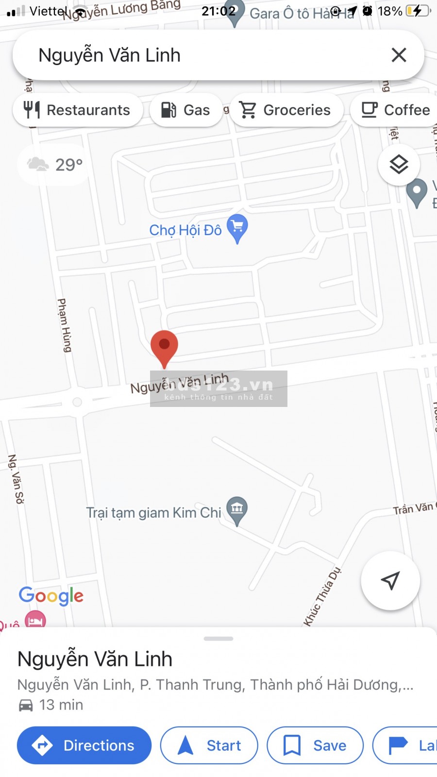 Bán đất mặt đường Nguyễn Văn Linh, TP HD, dt 108m2, mt 6m, đường 30.5m, vỉa hè 5m, giá tốt