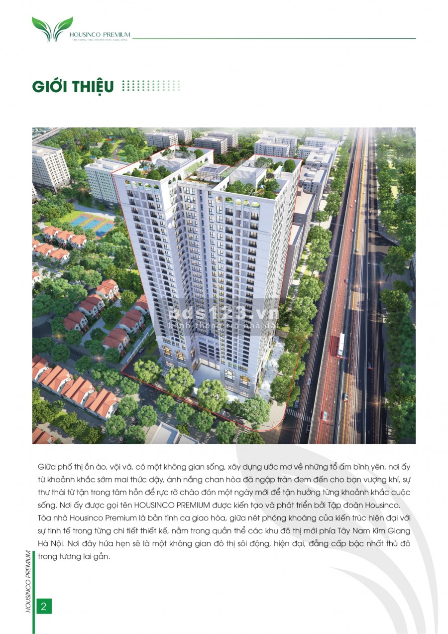 Chung cư Housinco Premium không gian sống đẳng cấp 5 sao, giá thoả thuận