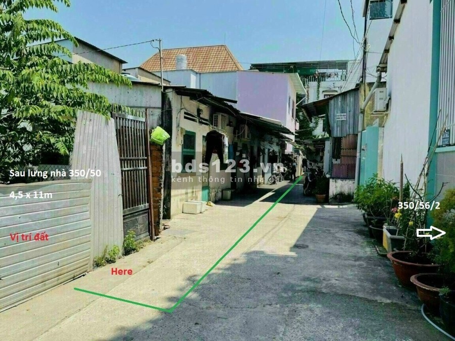 Bán đất đường Nguyễn Văn Lượng, P16, Gò Vấp., dt 48,4m2 giá 4 tỷ, ngang 4,5m