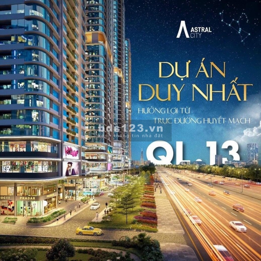 Giá gốc CĐT căn số 11 block The Gemini dự án AStral City mặt tiền Đại Lộ Bình Dương chỉ 2,5 tỷ