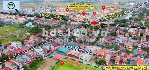 Chỉ 16 triệu/m2 sở hữu ngay lô đất trung tâm thị trấn Vương, Tiên Lữ, sổ đỏ liền tay