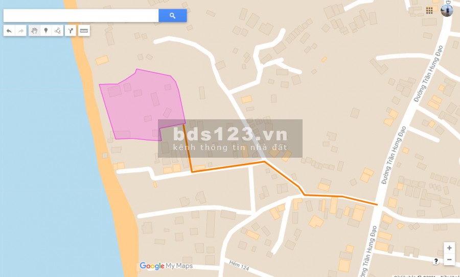 Bán mảnh đất 1ha mặt biển Trần Hưng Đạo thành phố Phú Quốc, vị trí đẹp