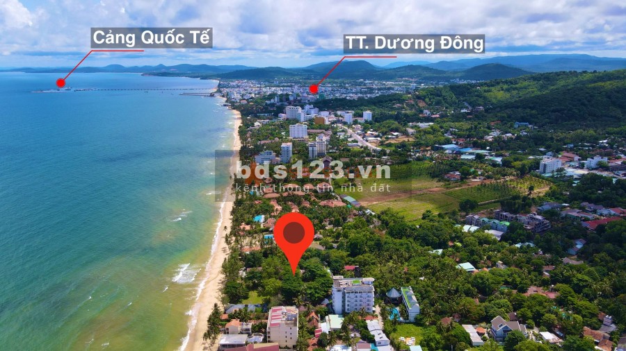 Bán mảnh đất 1ha mặt biển Trần Hưng Đạo thành phố Phú Quốc, vị trí đẹp