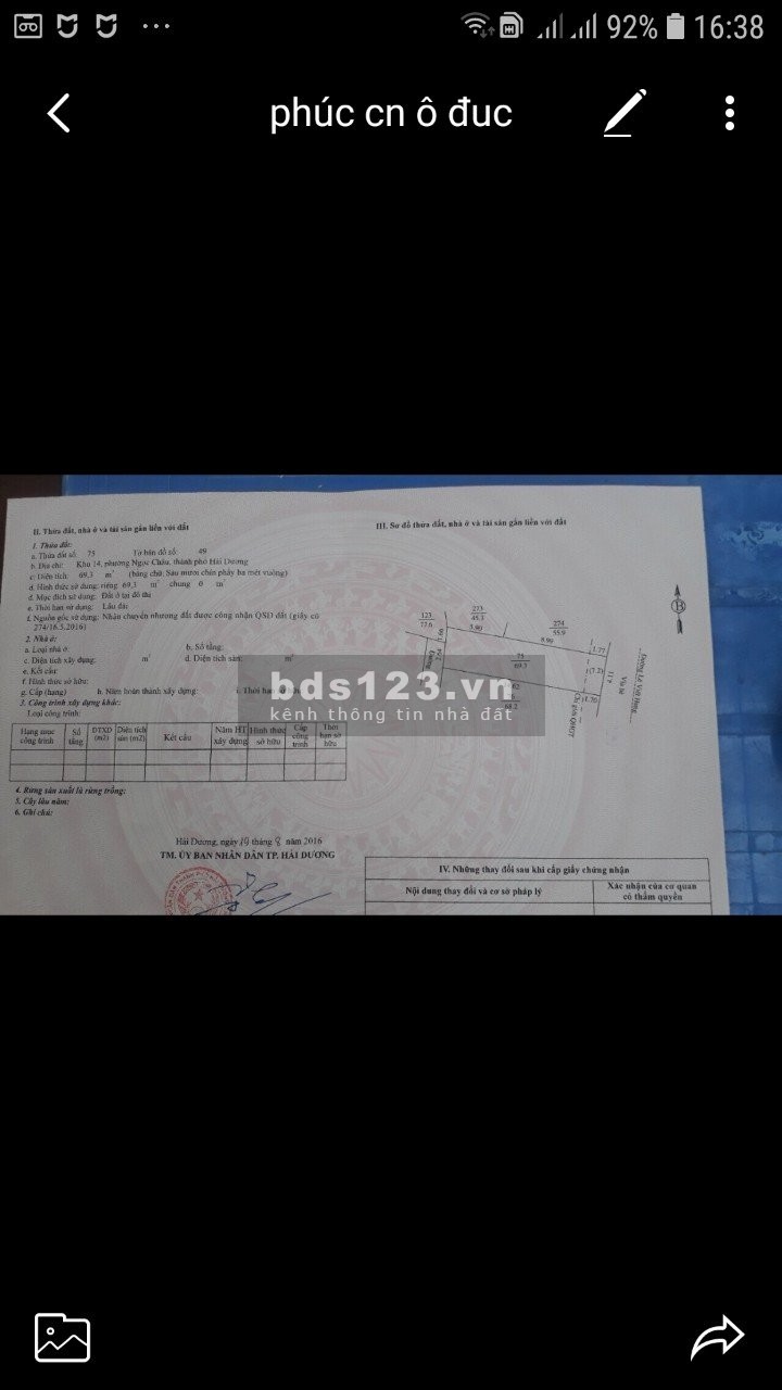 Bán đất mặt phố Lê Viết Hưng 70m, giá bán chỉ 1.75 Tỷ phường Ngọc Châu