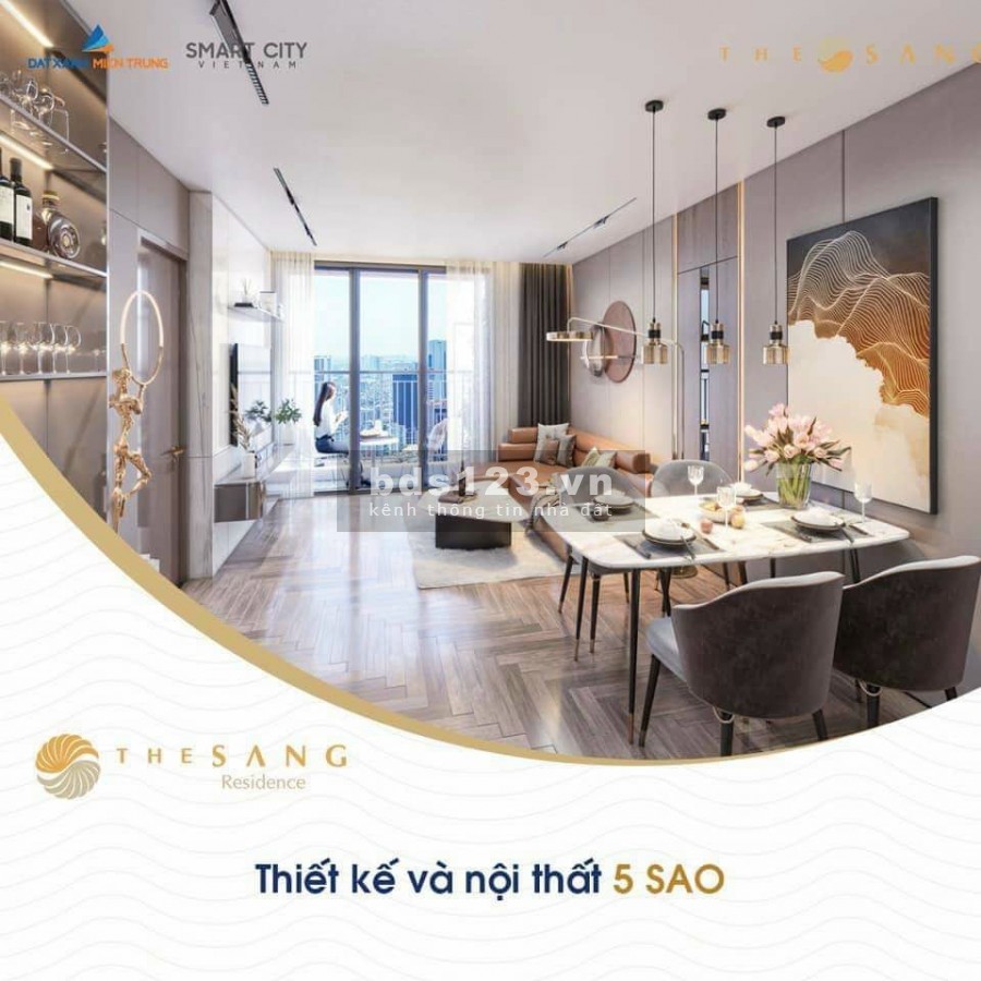 Sở hữu vĩnh viễn căn hộ cao cấp 2 pn view trực diện biển Mỹ Khê, The Sang Residence