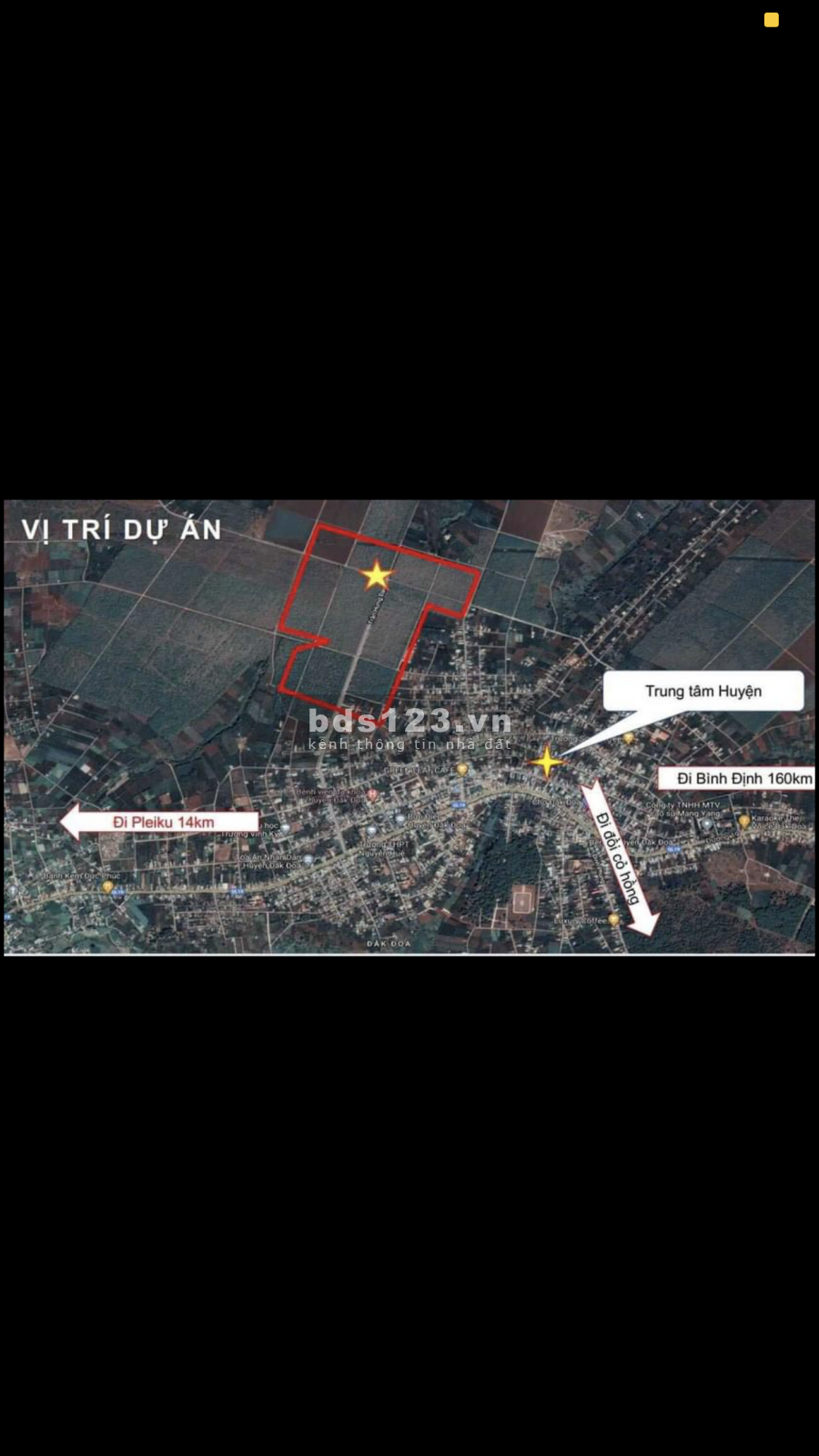 Dự án TNR Stars Đak Đoa diện tích 180-300m2, sang tên công chứng trong ngày