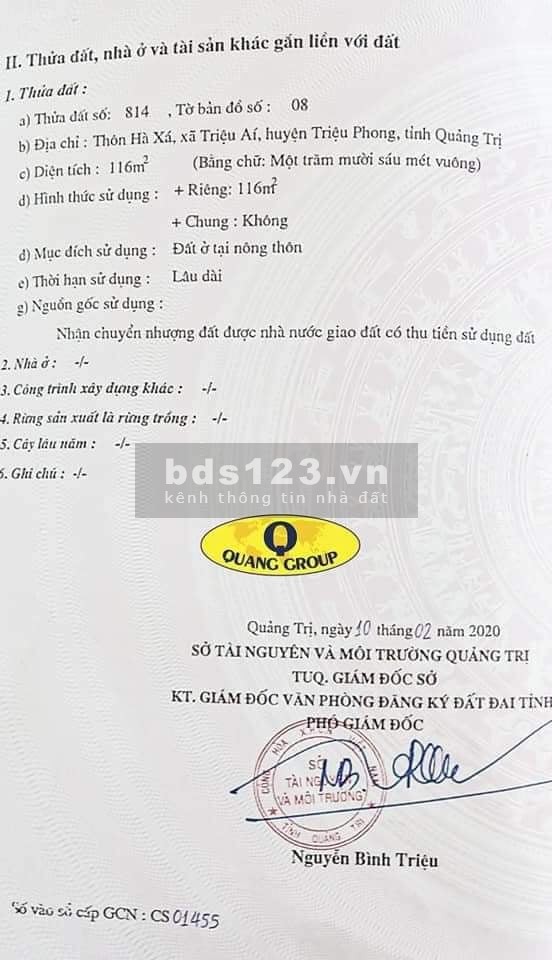 1 lô Bảo Đại duy nhất đất mặt bằng phẳng, đất thổ cư ở đường ô tô giá bán chỉ 4xx tỷ