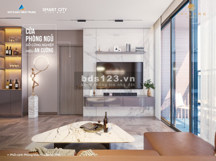 Sở hữu vĩnh viễn căn hộ cao cấp 2 pn view trực diện biển Mỹ Khê, The Sang Residence