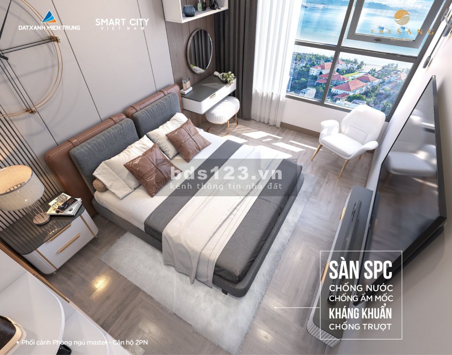 Sở hữu vĩnh viễn căn hộ cao cấp 2 pn view trực diện biển Mỹ Khê, The Sang Residence