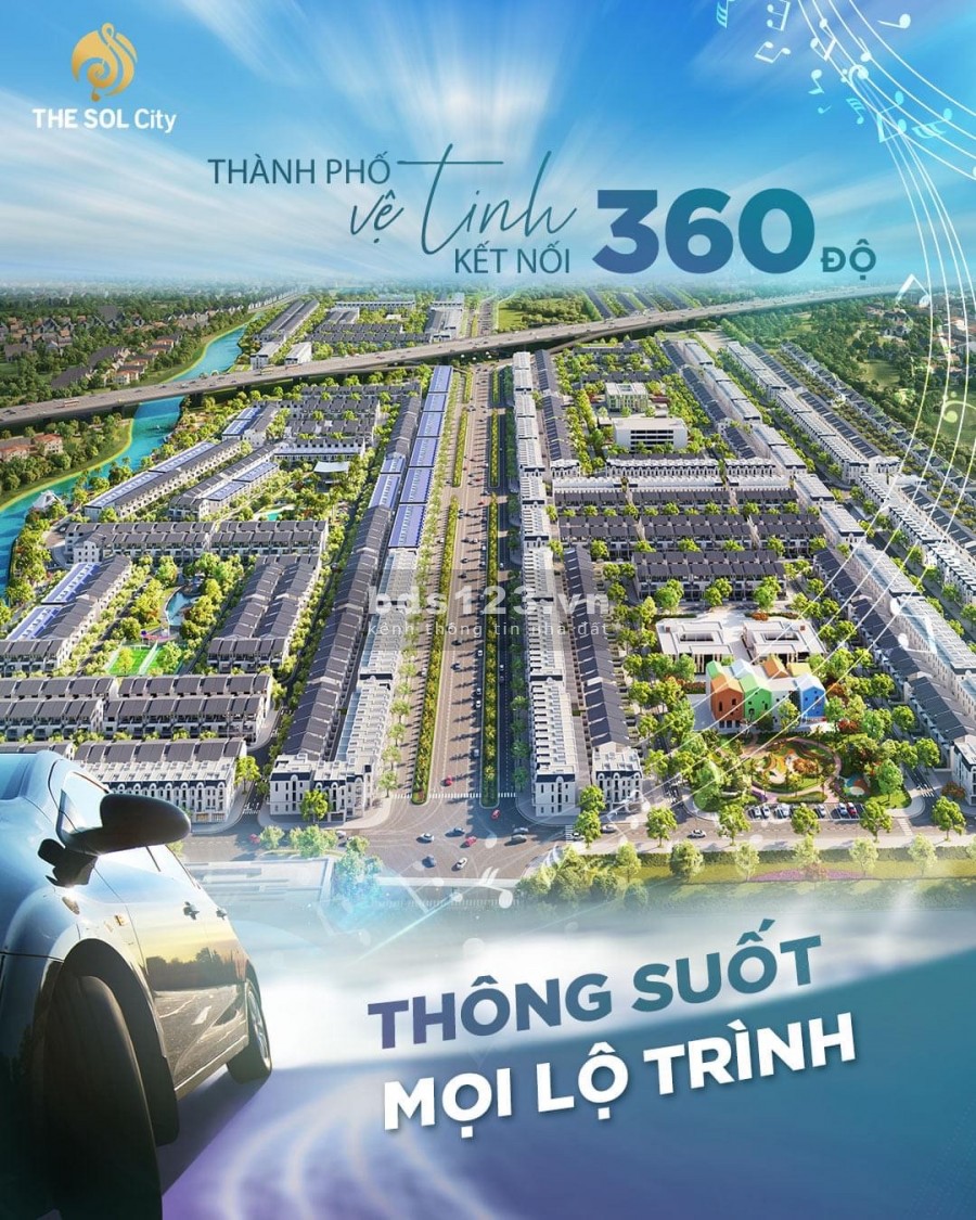 The Sol City tọa lạc ở vị trí siêu đắc địa trung tâm giá F0 chủ đầu tư, sổ chính chủ