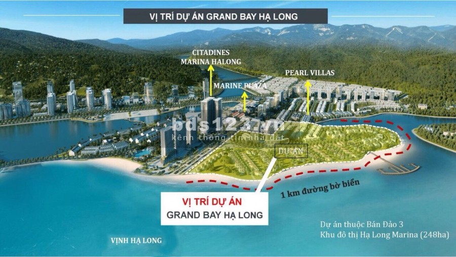 Chuyển nhượng căn shophouse hướng Bắc dự án Grand bay Town House lh 0968129240