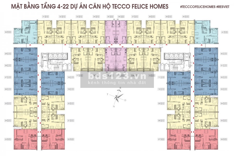 Mở bán đợt 1 căn hộ Tecco Felice Homes giá 1,1 tỷ/căn, cách Sài Gòn 15 phút, tiện ích đủ