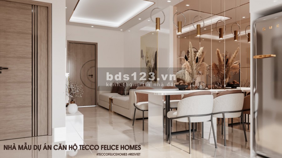 Mở bán đợt 1 căn hộ Tecco Felice Homes giá 1,1 tỷ/căn, cách Sài Gòn 15 phút, tiện ích đủ