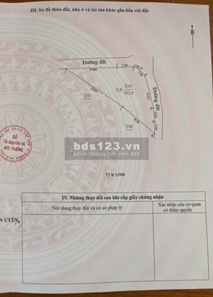 Nhượng gấp lô gốc 2 mặt tiền ở Vĩnh Tân Tân Uyên Ngay cổng KCN VSIP 2