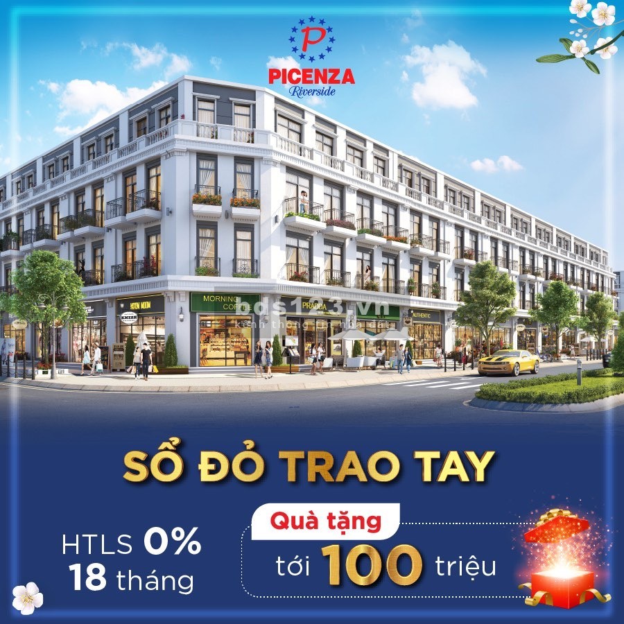 Mua nhà không cần đóng gốc + lãi trong 18 tháng tại Picenza Riverside, ân hạn lãi