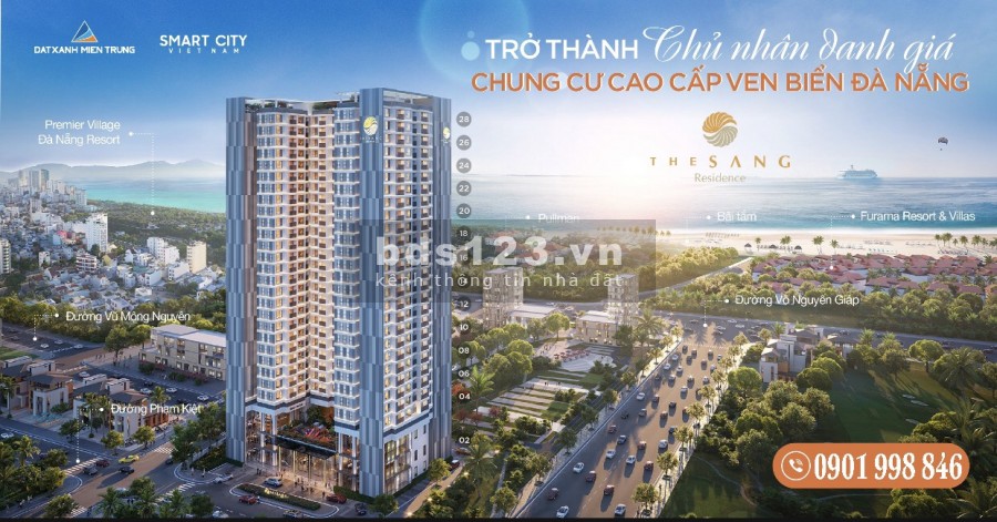 Căn hộ The Sang Residence diện tích căn hộ rộng 105m², 3 PN chiết khấu 14%