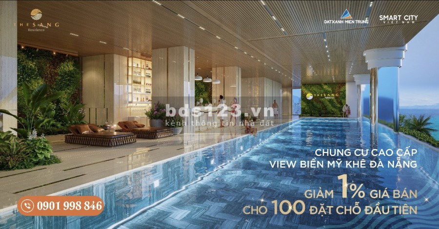 Căn hộ The Sang Residence diện tích căn hộ rộng 105m², 3 PN chiết khấu 14%