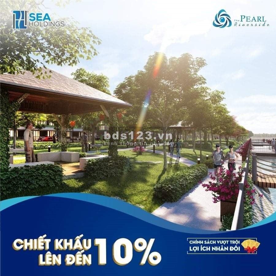 Nhà phố ven sông Vàm Cỏ hỗ trợ thanh toán 30% nhận nhà và sổ, tặng 3 năm phí quản lý