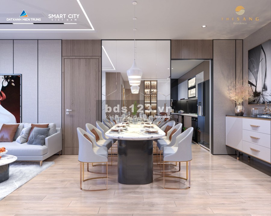Chỉ 1,1x TỶ sở hữu siêu phẩm căn hộ 3PN view Mỹ Khê tại The Sang Residenc cho vay đến 80%